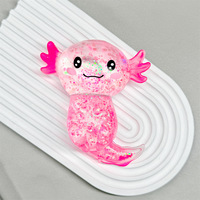 Jouet Squishy Axolotl en Plastique Brillant, Réaliste, à Remontée Lente, Anti-Stress, Unisexe pour Garçons et Filles, Nouveauté Transfrontalière