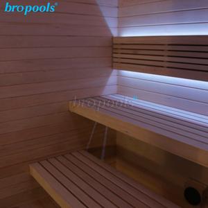 Sauna Esterna Moderna <span class=keywords><strong>di</strong></span> Lusso Personalizzata |   Sauna <span class=keywords><strong>di</strong></span> Alta Gamma in Legno <span class=keywords><strong>di</strong></span> <span class=keywords><strong>Abete</strong></span> Nordico con Sistema <span class=keywords><strong>di</strong></span> Controllo Intelligente per Terapia e Recupero - Product Image 4
