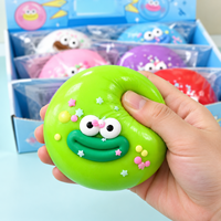 Lot de 6 jouets Squishy Goofy Bun à remontée lente, emballés individuellement, colorés, nouveauté, jouets à presser, boîte de présentation