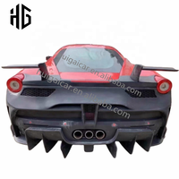 Nouvelle arrivée pour 458 mise à niveau vers 488 Msy Style fibre de verre avant lèvre menton pare-chocs Spoiler moteur capot Kit de carrosserie pour Ferrari 458