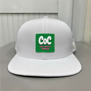 Gorra de Béisbol de PVC Personalizada de Alta Calidad OEM, con Logotipo, 6 Paneles, Impermeable, Clásica, Deportiva, Transpirable, con Cierre a Presión - Product Image 1