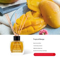 Ensemble diffuseur de parfum en céramique et en fibre de 120 ml avec flacon en verre personnalisé pour l'aromathérapie à domicile, parfum frais sans alcool