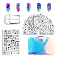 Plaque d'acier de transfert d'art d'ongle personnalisée, vente en gros, plaque d'estampage de beauté d'ongle DIY