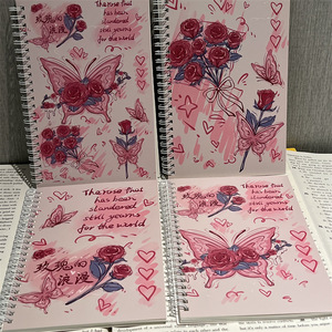 DHF276 – Carnets spirales A5 en gros, motifs mignons Kawaii (chat, chien, fleurs, animaux), papeterie, carnet d'Halloween - Product Image 5