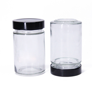 Tarro de cristal de almacenamiento de miel para conservas de mantequilla de maní de boca ancha de gran oferta con tapa de altura profunda - Product Image 4