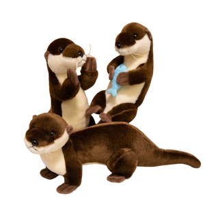 Venta al por mayor simulación nutria <span class=keywords><strong>de</strong></span> Río peluche animal <span class=keywords><strong>de</strong></span> peluche realista juguetes <span class=keywords><strong>de</strong></span> peluche personalizados - Product Image 1