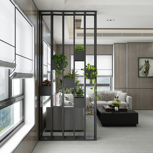 Estantería de Estilo Industrial Nórdico, Simple, de Hierro, para el Hogar, Oficina, Sala de Estar, Restaurante, Bar, Biombo Separador - Product Image 2