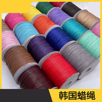 Fil ciré en polyester imperméable de 0,5 mm, 160 m/rouleau, durable, pour couture à la main, accessoire pour collier, écologique