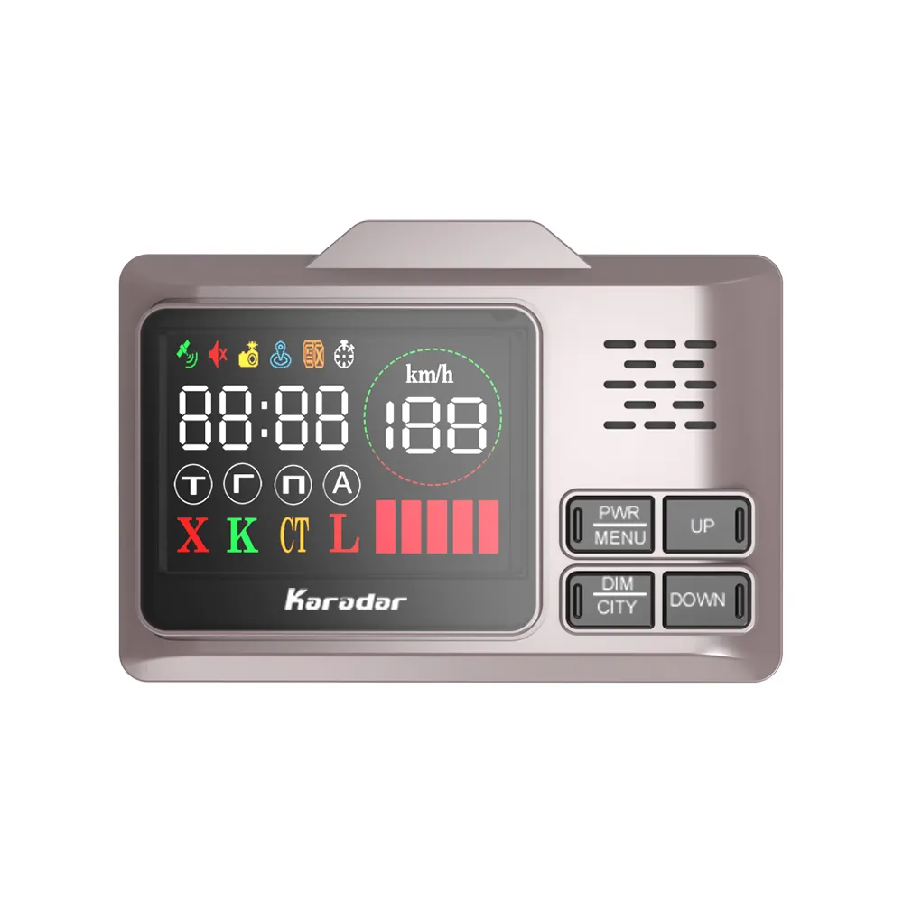 كاشف رادار طراز Karadar Pro980, كاشف رادار طراز Karadar Pro980 كاشف رادار توقيع شاشة LED أجهزة كشف الرادار مع GPS 2 في 1 سيارة مكافحة رادار الشرطة سرعة السيارات X CT K La
