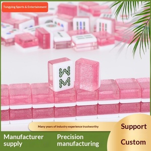 Fichas de Mahjong Americanas de Acrílico con Textura de Cristal, Hechas a Medida con Precisión, Directas de Fábrica, para Entretenimiento Familiar - Product Image 5