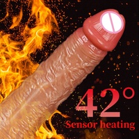 Varita Vibradora de Silicona con Control de Temperatura, 100% Impermeable, con Funciones de Vibración y Extensión, Diseñada para Mujeres HXR LM-A001-2