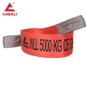 <span class=keywords><strong>2</strong></span>トン100% ポリエステルダブルプライ丈夫なウェビングスリング工場高品質45 67安全マルチ - Product Image 3