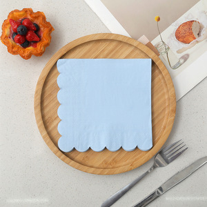 Serviettes biodégradables à bords festonnés, serviettes en papier personnalisées imprimées pour les cocktails, les réceptions et les événements - Product Image 5