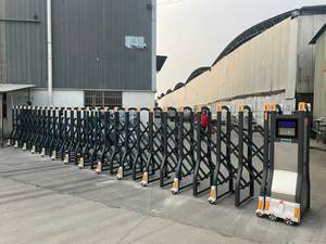 Barrières accordéon rétractables pour portails principaux, en métal et aluminium, portails électriques automatiques intelligents, portails pliants électriques rétractables - Product Image 3