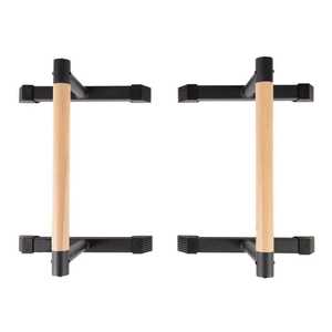 <span class=keywords><strong>Barras</strong></span> de Paralelismo de Madera para <span class=keywords><strong>Calistenia</strong></span>, Soporte para Flexiones, Entrenamiento en la Calle, Parallettes de Madera y Acero - Product Image 3