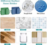 Support Mural Universel pour Téléphone, Station de Recharge, Support de Télécommande, Boîte de Rangement Murale en Plastique pour Salle de Bain, Chambre et Cuisine