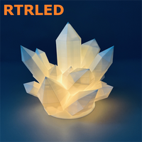 Lumière LED RGBW à télécommande, éclairage sous-meuble moderne à intensité variable, compatible avec l'impression 3D Bambu Lab KC007