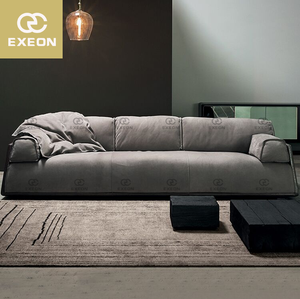 नवीनतम डिजाइन स्टाइलिश आधुनिक इतालवी 3 सीट कपड़े कमरे में रहने वाले Baxter विला सोफे - Product Image 1