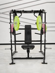 業務用ホームフィットネス機器 スチール製スプリットアクションダウンワードプッシュチェストバックコアマッスルトレーナー 調整可能 安全 耐久性 - Product Image 6