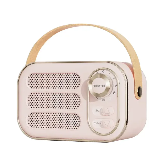 Hot Selling DW13 Latest Portable Wireless Speaker for 5.3 5W Output Lovely Vintage Radio Hand-held Style Mini Speaker