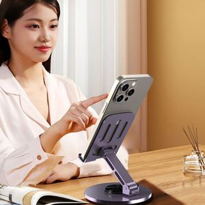 360 <b>Rotating</b> Mobile Exhibition Cell Phone Foldable Side Holders Accessories <b>Display</b> Watch Adjustable Rolling Laptop <b>Stand</b> Holder - Product Image 2