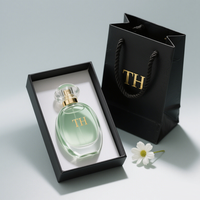 Botol parfum bening kustom botol parfum kaca unik kulit 50ml 30ml 100ml botol parfum mewah dengan kotak