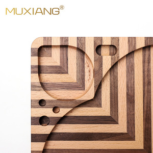 MUXIANG Wooden Cigarette Tray Square Eco-Friendly Tobacco Rolling Tray - Product Image 2