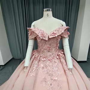 Lsany250 Princess Blush Pink Quinceanera Dresses Glitter Beading 3D <b>Flowers</b> Party Sweet 16 Vestidos De 15 Anos Gowns Jancember - Product Image 3