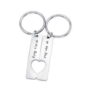 Loftily de <span class=keywords><strong>la</strong></span> joyería para boda novio novia joyería promesa clave cadena su uno sólo su corazón llaveros Regalos - Product Image 1
