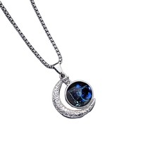 Collier en chaîne serpent en alliage avec 12 signes du zodiaque, rétro, hip-hop, bijoux personnalisés, cadeau pour les couples