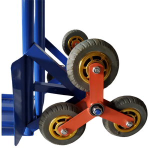6 Rad Handwagen Einkaufs treppe Klettern Klapp <span class=keywords><strong>hand</strong></span> <span class=keywords><strong>Trolley</strong></span> Faltbares Gepäck Handwagen - Product Image 3