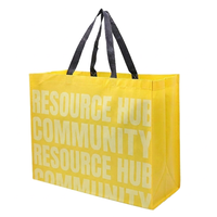 Sac de courses écologique en tissu non tissé PP laminé imprimé sur mesure, recyclable et réutilisable