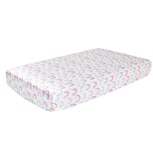 Sprei Bayi Sutra Pelangi untuk Kasur Bayi Standar dan Kasur Balita 100% Sprei Bayi Satin Lembut - Product Image 3