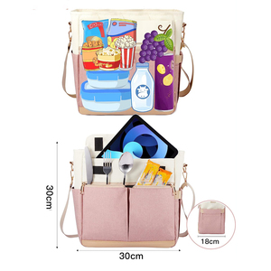 2025 Nieuwe Ych Custom Goedkope Niet-Geweven Thermische Kid School Lunch Koeler Invriesbare Draagtas Kan Geïsoleerde Niet-Geweven Lunch Koeltas