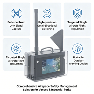 Système de détection de drones portable, dispositif de surveillance des signaux de communication industrielle sur le terrain, télécommande, résistant à l'eau, personnalisé - Product Image 3
