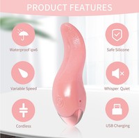 Meistverkaufter Weicher Zungen-Vibrator Leckspielzeug für Frauen Oral-Biss Nippel-Klitoris-Stimulator Erotikspielzeug für Erwachsene