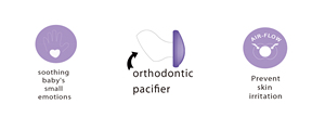 Usine directement prix sans BPA fabricant bébé sucette en silicone infantile bébé type orthodontique sucette - Product Image 3