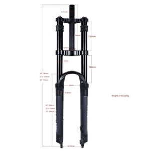 <span class=keywords><strong>Fourche</strong></span> de VTT 32 tubes <span class=keywords><strong>Fourche</strong></span> avant <span class=keywords><strong>DH</strong></span> <span class=keywords><strong>Fourche</strong></span> à Double épaulement <span class=keywords><strong>26</strong></span> 27.5 29 <span class=keywords><strong>pouces</strong></span> 9x100mm Quick Release Sensitive - Product Image 3