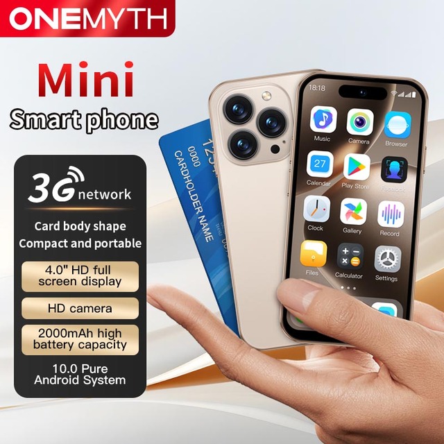 New ONEMYTH M16 Pro Mini Smartphone 3G Network 4.0 Inch Full Screen 2000mAh 2GB RAM 16GB ROM 5MP Camera Dual SIM With Face ID