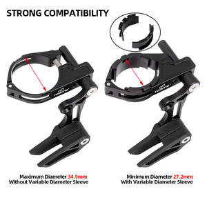 Guide-chaîne de vélo TOOPRE, protège-châssis de chaîne, réglable, système 1X pour <span class=keywords><strong>VTT</strong></span>, pince de 27,2 à 34,9 mm, guide-chaîne de cyclisme - Product Image 4