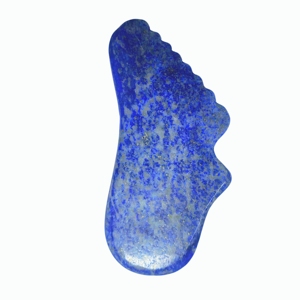 Pierre Gua Sha en Lapis Lazuli Authentique de Qualité Supérieure, Outil de Lifting Facial à Bords Irréguliers Unique pour Soins de la Peau et Anti-Âge - Product Image 2