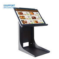 Support pour ordinateur portable et tablette à écran unique DSUPPORT de haute qualité, noir, DS-PS-20A, en métal, réglable, rotatif à 90 degrés, pour iPad, imprimante de reçus