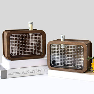 काउंटर लकड़ी के पिगी बैंक के साथ मनी बॉक्स - Product Image 2