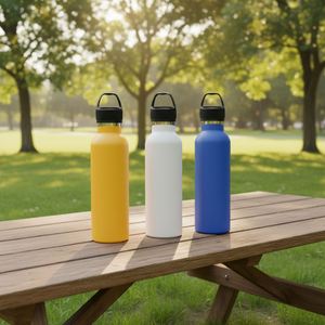 Vaso térmico promocional 2026 de gran venta al por mayor, botella de agua con asa de boca ancha para gimnasio con logo, aislamiento al vacío - Product Image 2