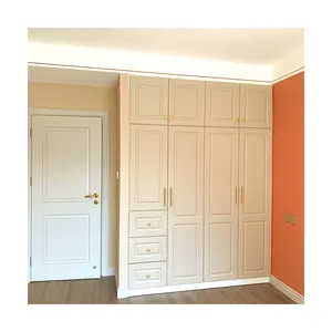 High Quality Factory Customization Bedroom Furniture Design Wooden Door Wooden Wardrobe