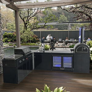 Ensemble de meubles d'extérieur de cuisine et de jardin de qualité supérieure en acier inoxydable pour la cuisine d'extérieur îlot barbecue avec évier intégré - Product Image 3