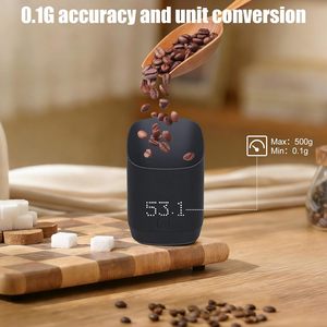 Báscula Digital para <span class=keywords><strong>Café</strong></span>, Precisión 500g/0.1g, Taza Dosificadora de Granos de <span class=keywords><strong>Café</strong></span> con Pantalla LED, Accesorio para Cafetera Espresso para el Hogar - Product Image 4