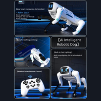 Juguete de Perro Mecánico con Control Remoto, Robot RC Programable de Plástico, Mascota Interactiva con Música para Niños