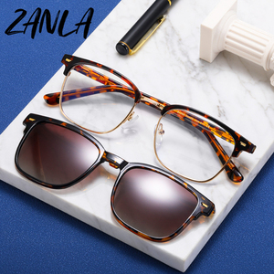 Gafas <span class=keywords><strong>de</strong></span> <span class=keywords><strong>Sol</strong></span> <span class=keywords><strong>de</strong></span> Moda con Clip Magnético, Montura para Hombre y Mujer, <span class=keywords><strong>Lentes</strong></span> Polarizadas, <span class=keywords><strong>Se</strong></span> Pueden Personalizar con Graduación, Protección UV400 - Product Image 1