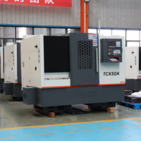 Tour CNC à banc incliné horizontal TCK50A de haute qualité avec commande Siemens, machine-outil de précision, rail linéaire